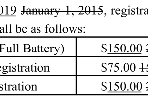 English 6-12 and Middle Grades Englis 5-9 Proposed Fees