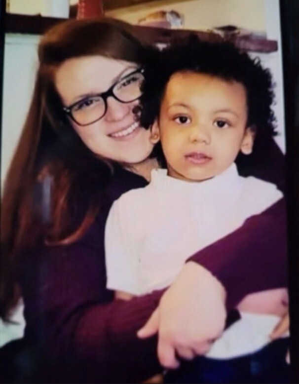 Major Harris with mother