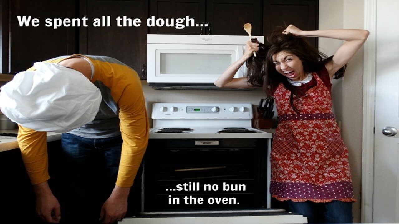 Infertility announcement photos go viral