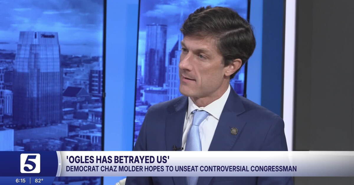 'Ogles has betrayed us' says democratic challenger Chaz Molder who seeks ...