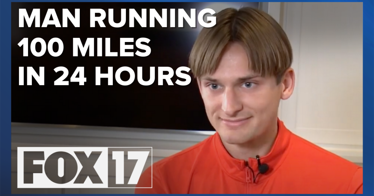 'It's not really that much': West Michigan man preparing to run 100 miles to support addiction recovery