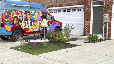 Artist converts ice cream truck into mobile community outreach program