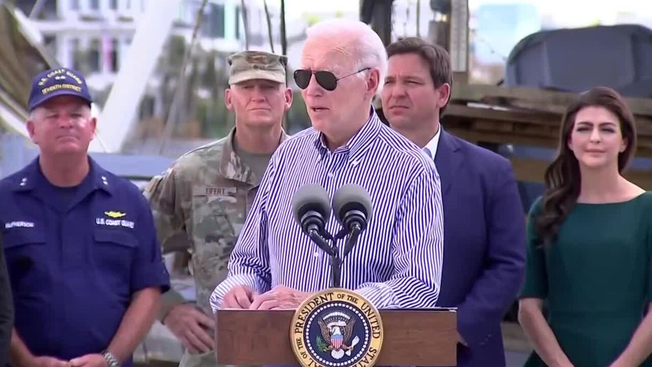 Biden in Florida to survey Hurricane Ian, Oct. 5, 2022