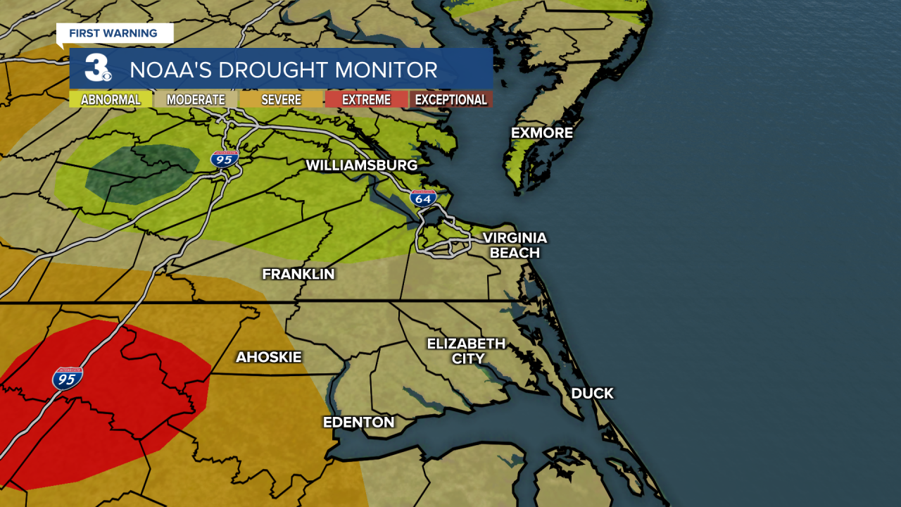 NOAA Drought Monitor as of 3/1