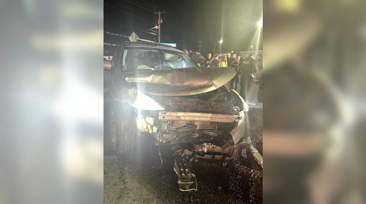 Eldridge and Teal's vehicle following the crash