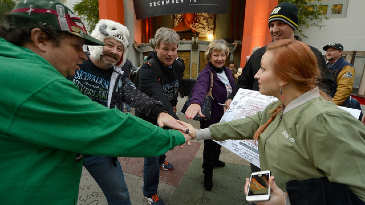 GALLERY: Fans geek out at 'Star Wars' premiere