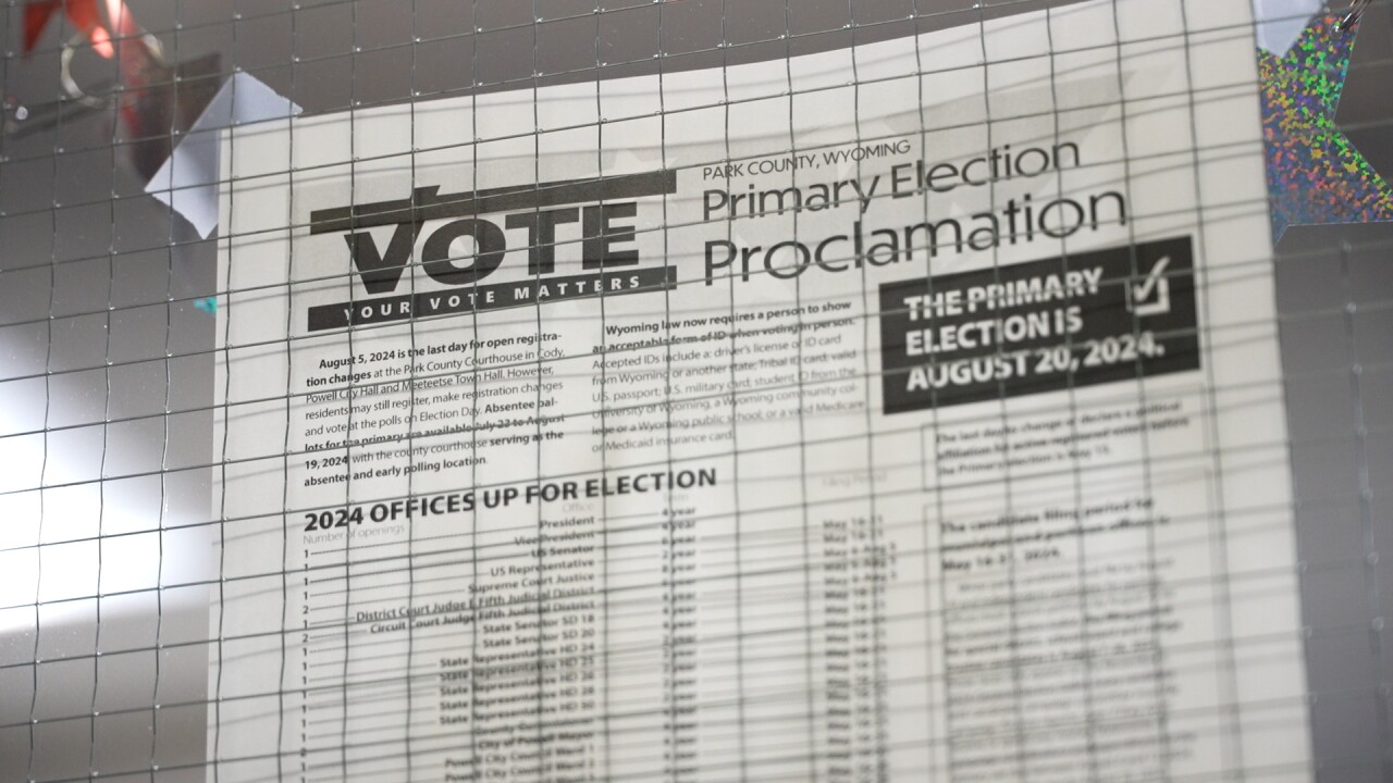Republicans dominate the field in Tuesday's Wyoming primary election