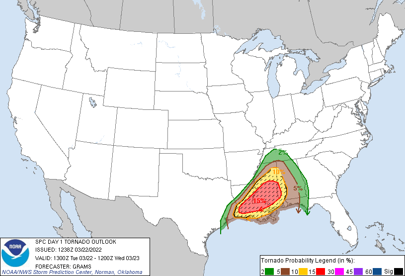 Tornado Risk Today