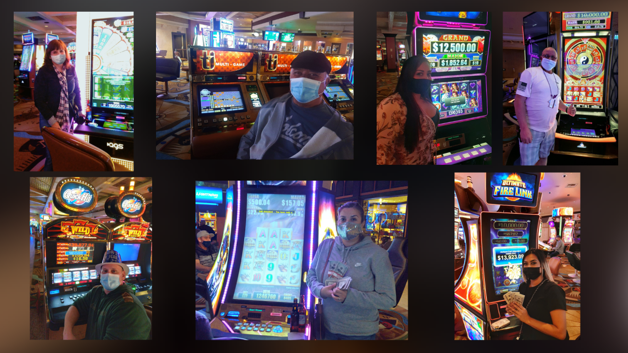 Lucky gamblers won jackpots at Treasure Island Las Vegas