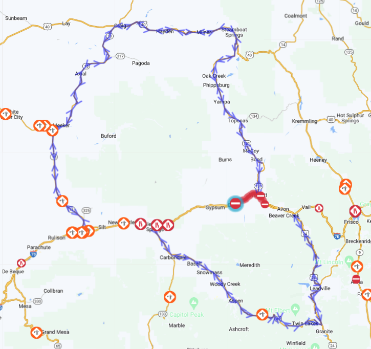 alternate route I-70 crash sept 7 2023_Colorado Department of Transportation