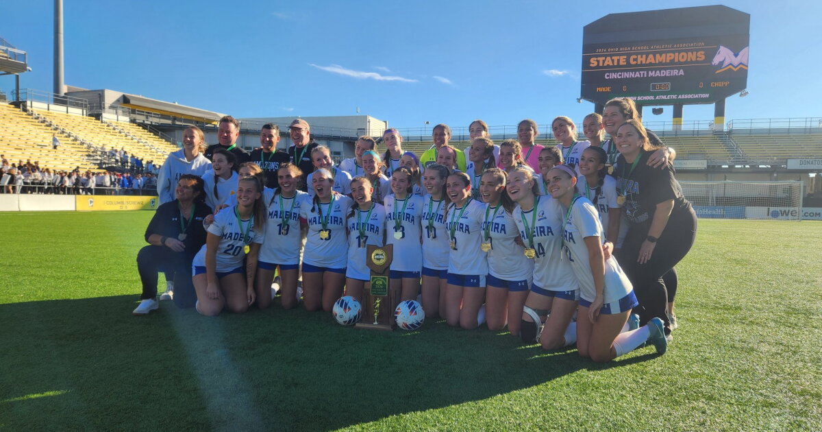 Madeira High School girls soccer team wins the Division V state