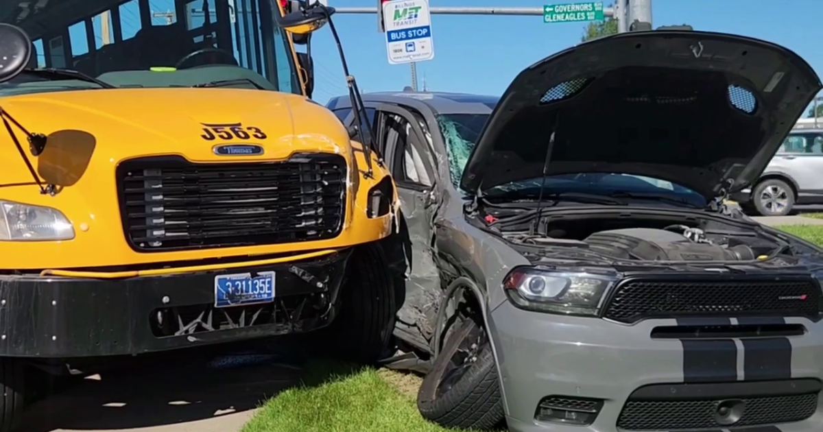 School bus involved in crash; no serious injuries