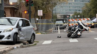 Denver Police Motorcycle Crash 
