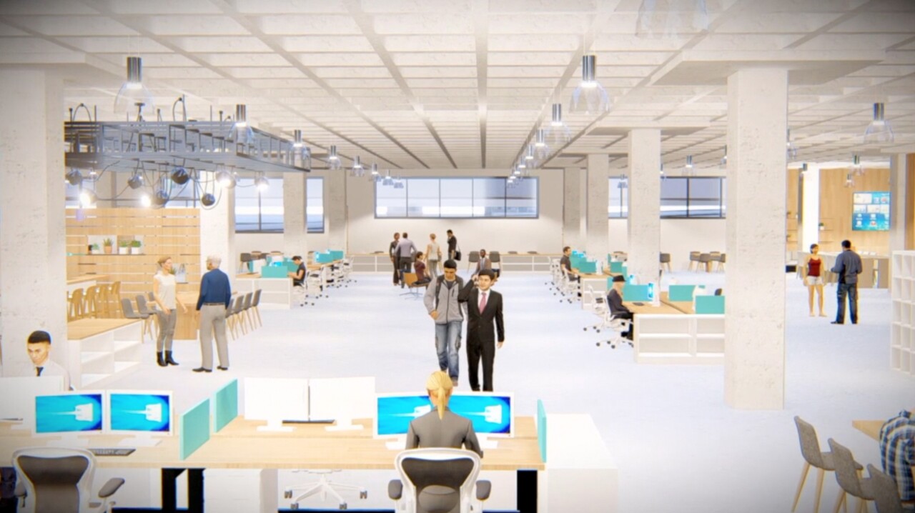 Rendering of M&T Bank Technology hub at Seneca One