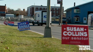 Maine midterm election signs