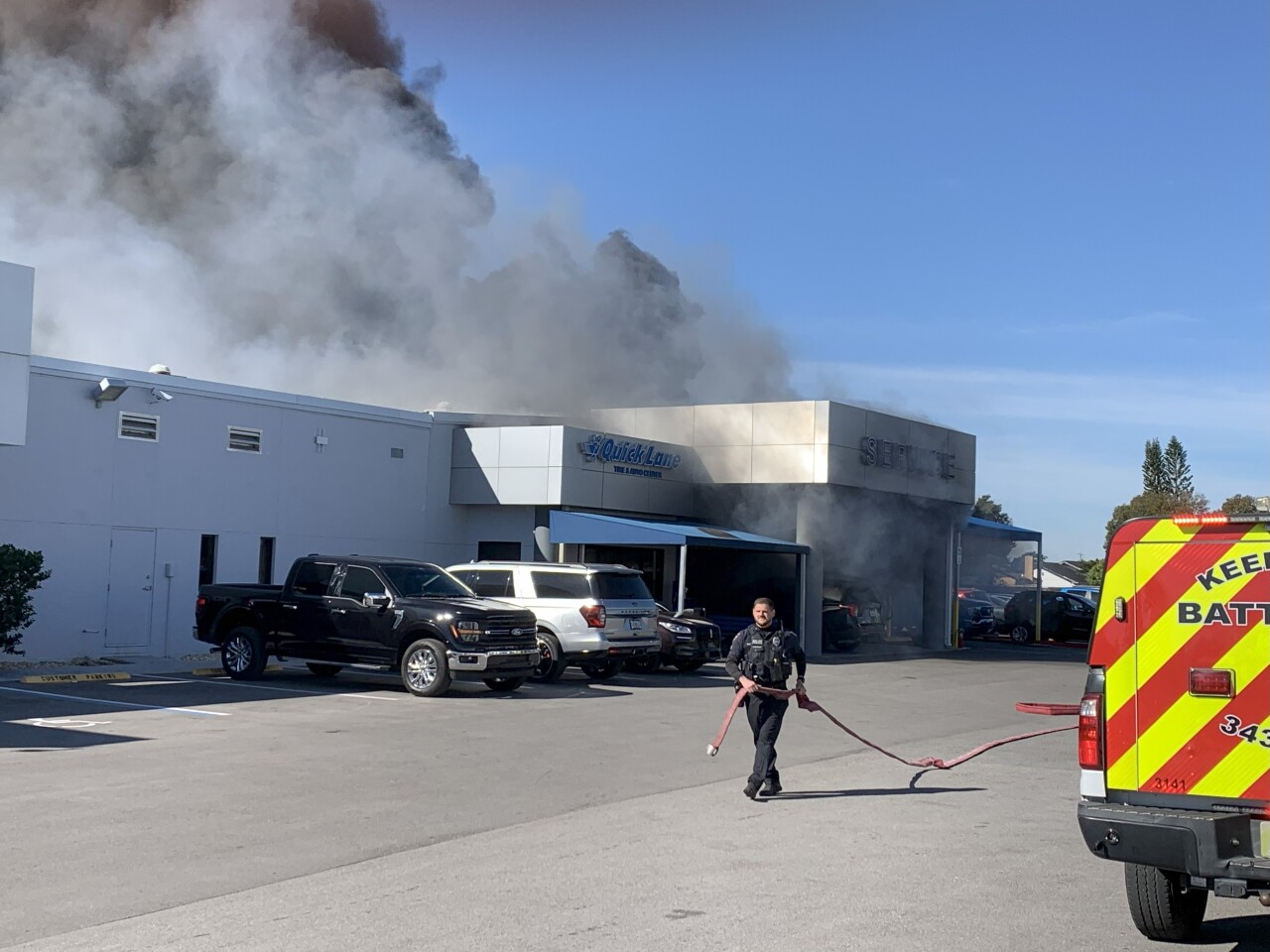 Ford dealership fire Winter Haven