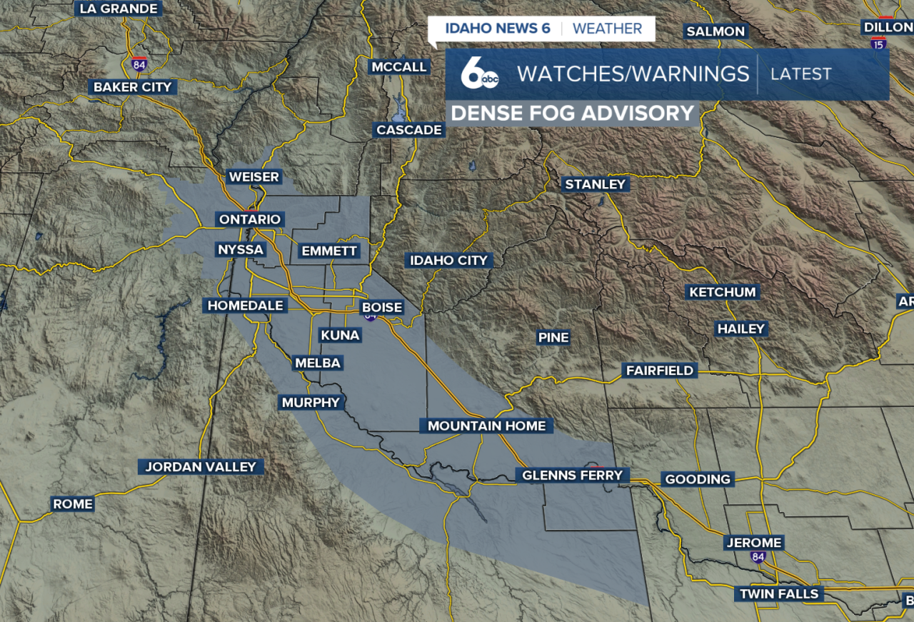 Dense Fog Advisory