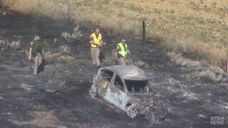 High-speed chase ends in fiery crash east of Billings