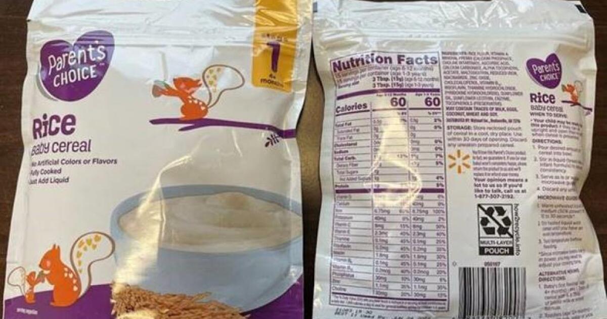 FDA announces recall of some infant cereal