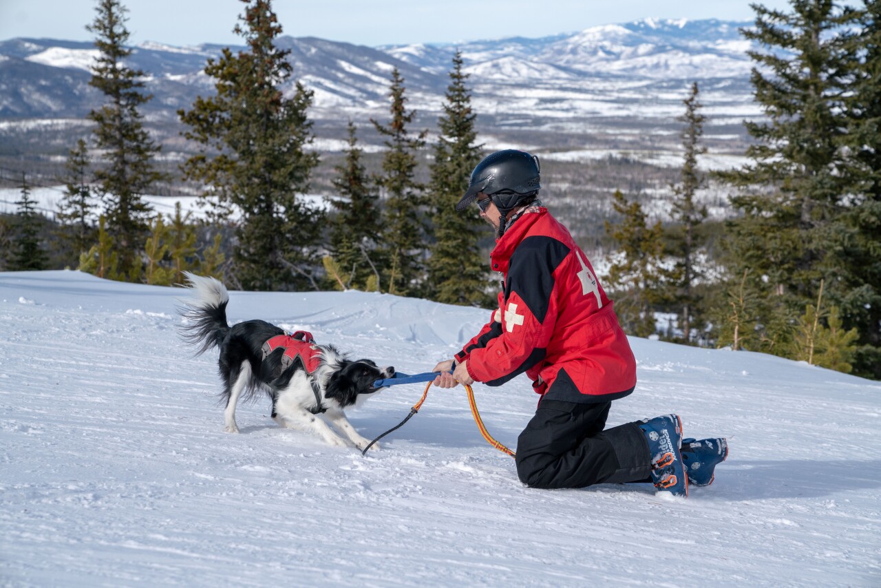 Winter Park Avalanche Dogs_Rico LaRocca and Biskit