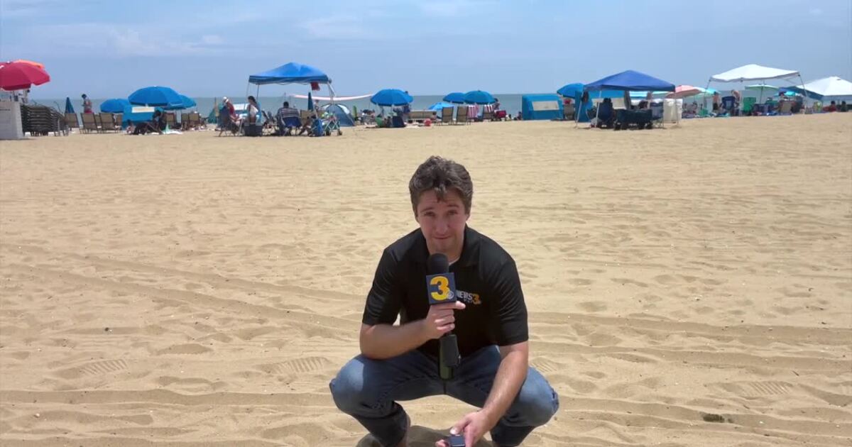 Heading to the Virginia Beach Oceanfront? Watch out for hot sand.🥵🩴