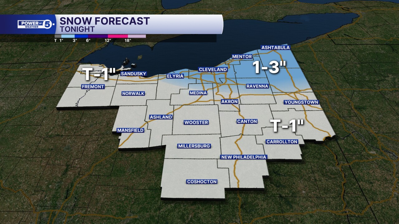 Snow forecast 12-3-25