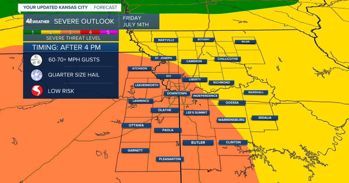 KSHB 41 Weather blog | Severe storms likely Friday afternoon, evening in KC - Vimarsana News