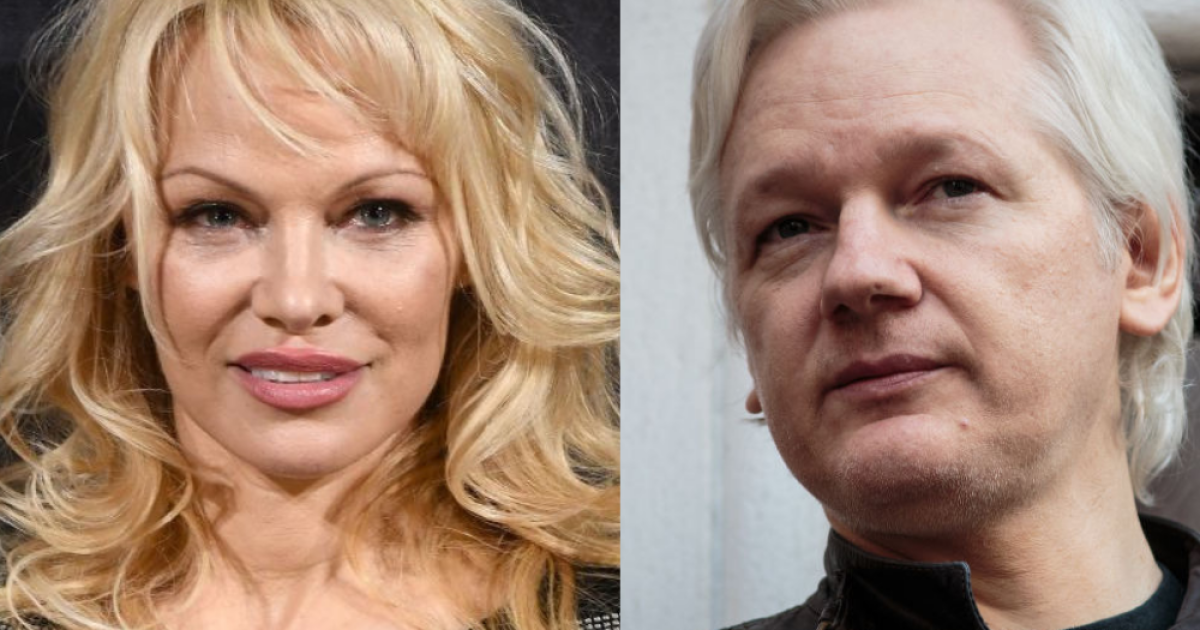 Pamela Anderson visits Julian Assange in prison