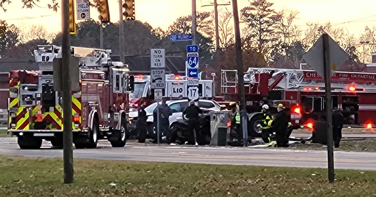 Car chase ends in crash, killing suspect on Military Highway: Chesapeake Police - Vimarsana News