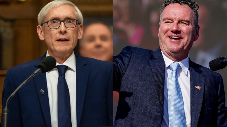 Tim Michels and Tony Evers