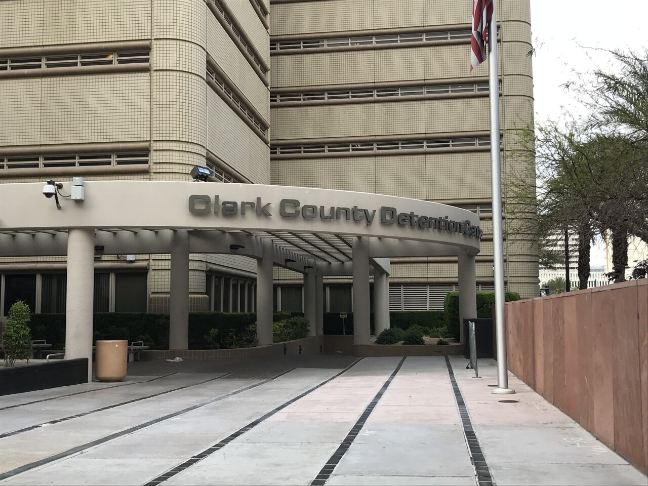 The Clark County Detention Center in downtown Las Vegas