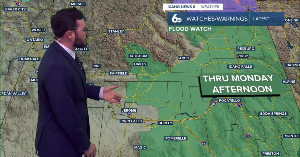 Tropic rain continues to hit eastern Idaho as flood watches continue