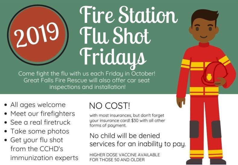 "Flu Shot Fridays" at Great Falls fire stations