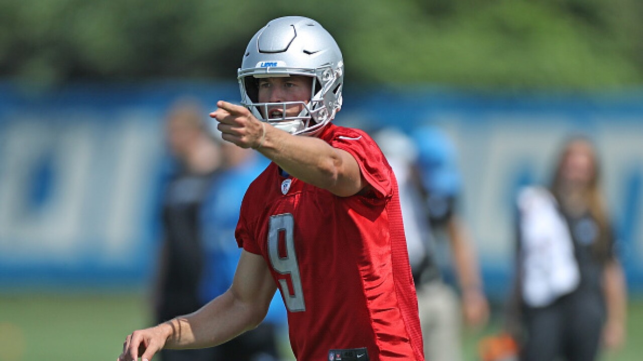 Matthew Stafford practice