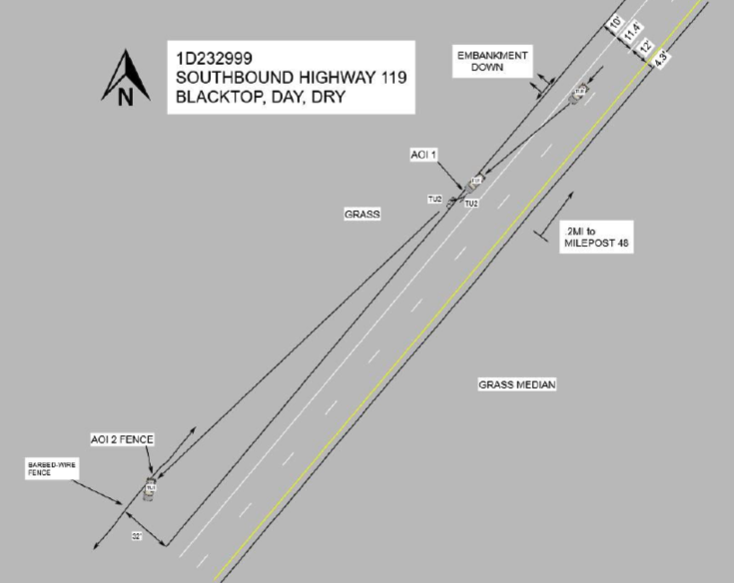 Magnus White crash scene illustration
