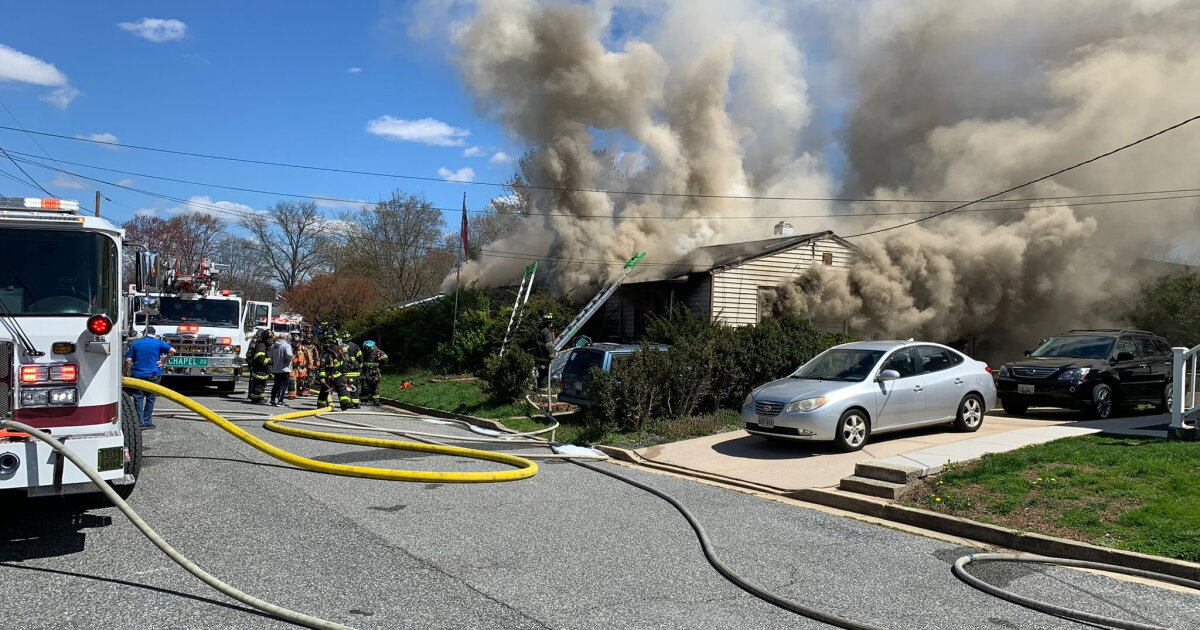 Fire crews are on the scene of house fire in Havre de Grace