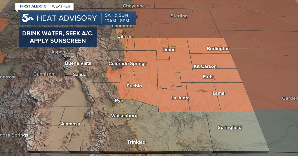 Dangerous heat continues through the weekend