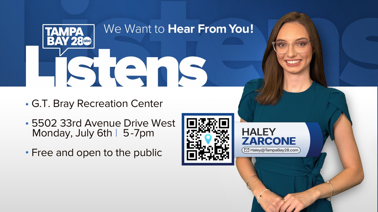 Tampa Bay 28 Listens Booth in Bradenton