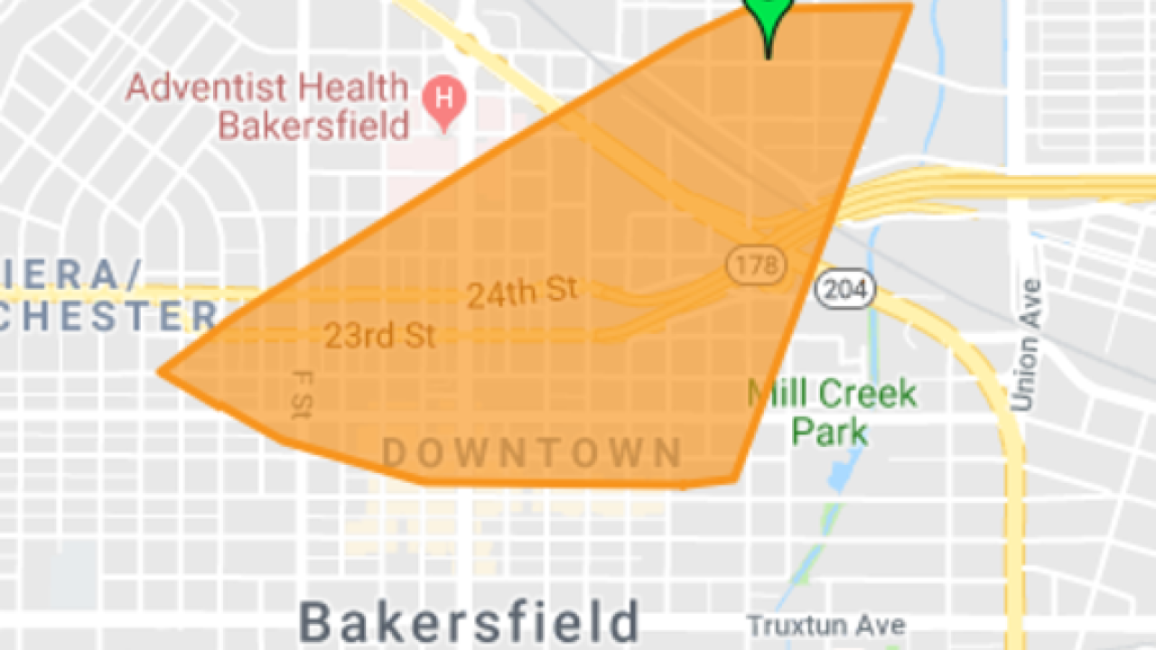 Power Outage Affecting Over 800 People In Downtown Bakersfield