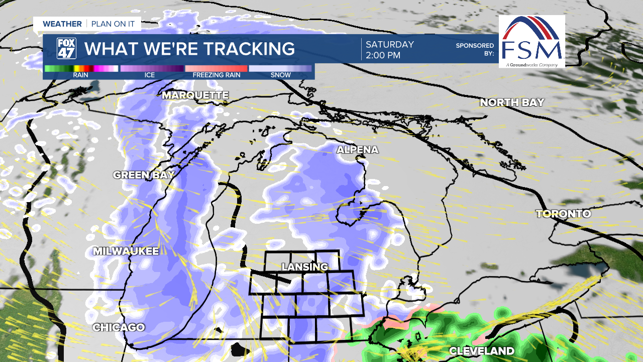 Snowfall returns to our neighborhoods this weekend with a focus in the afternoon evening hours Saturday