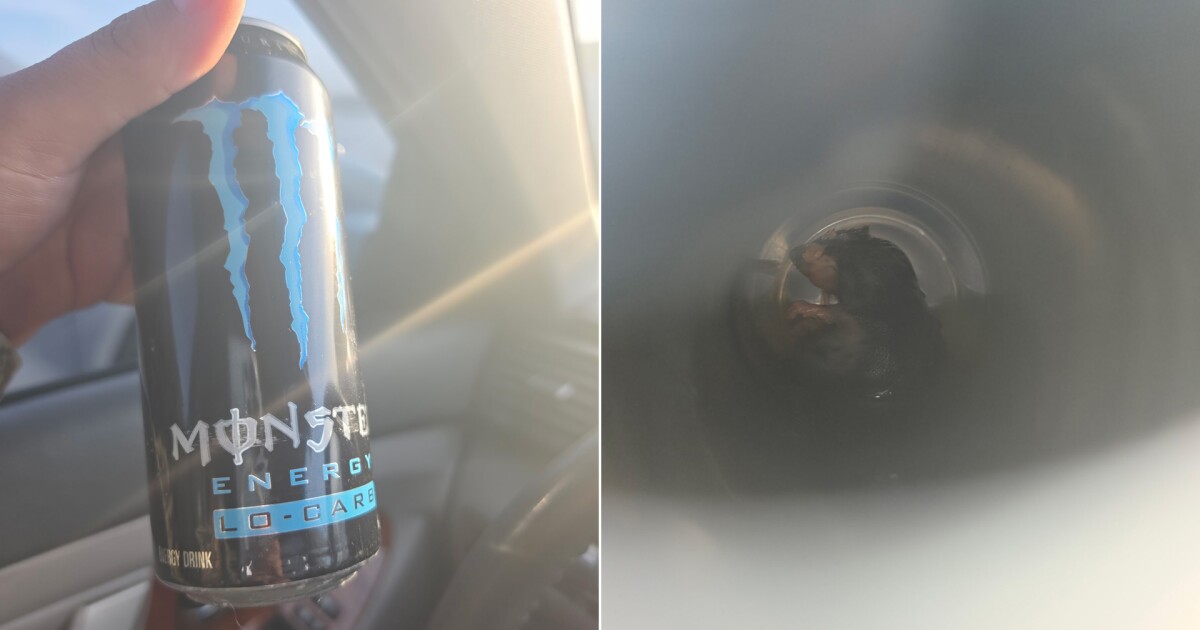 Norfolk sailor says he found a dead rat in his Monster Energy drink