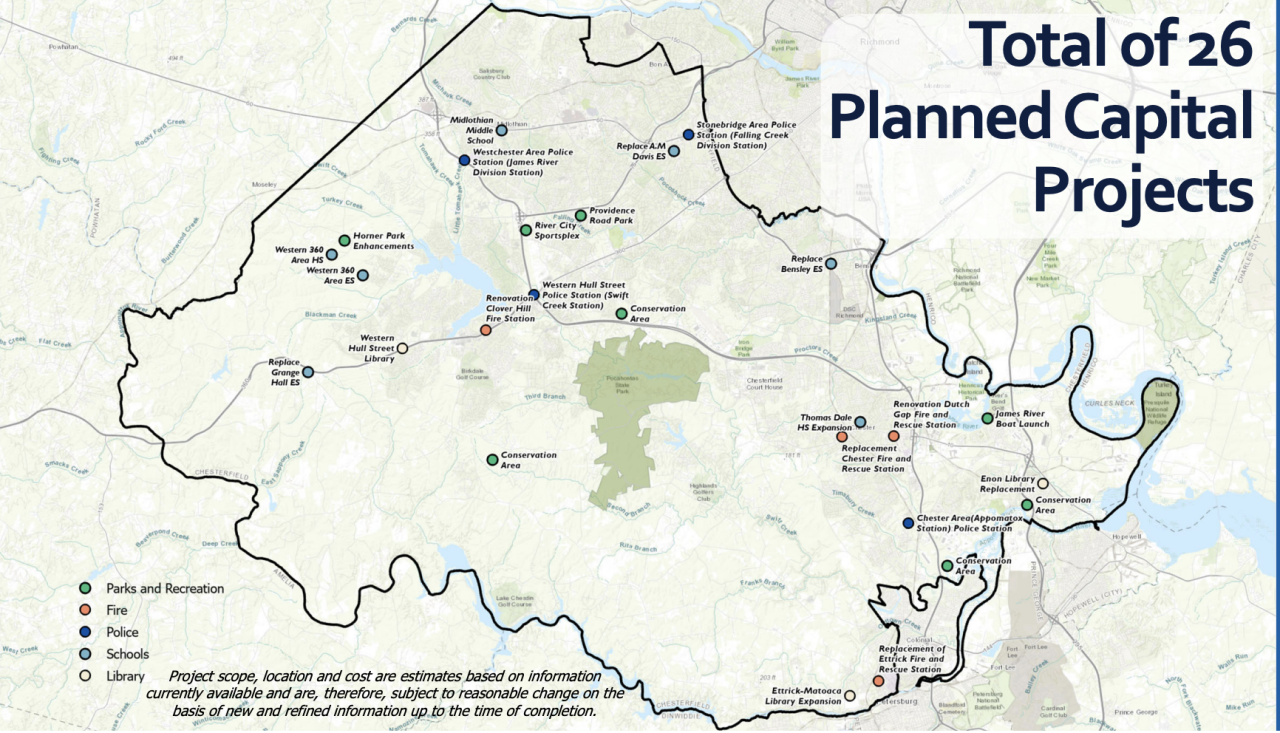 Chesterfield County leaders ask residents to approve bond referendum for $540m