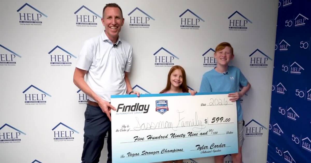 Vegas Stronger Champion Sassman siblings raise nearly $6,000 selling bracelets to fight homelessness