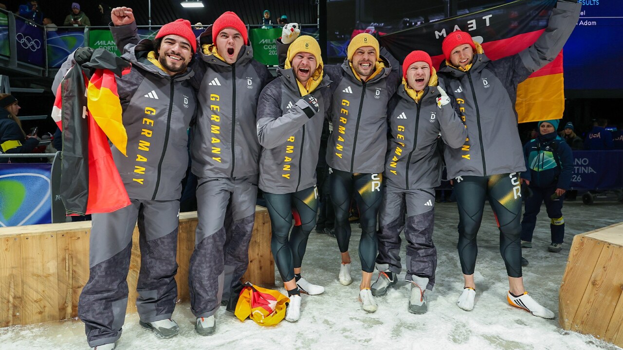 Germany sweeps two-man bobsled podium at second straight Games