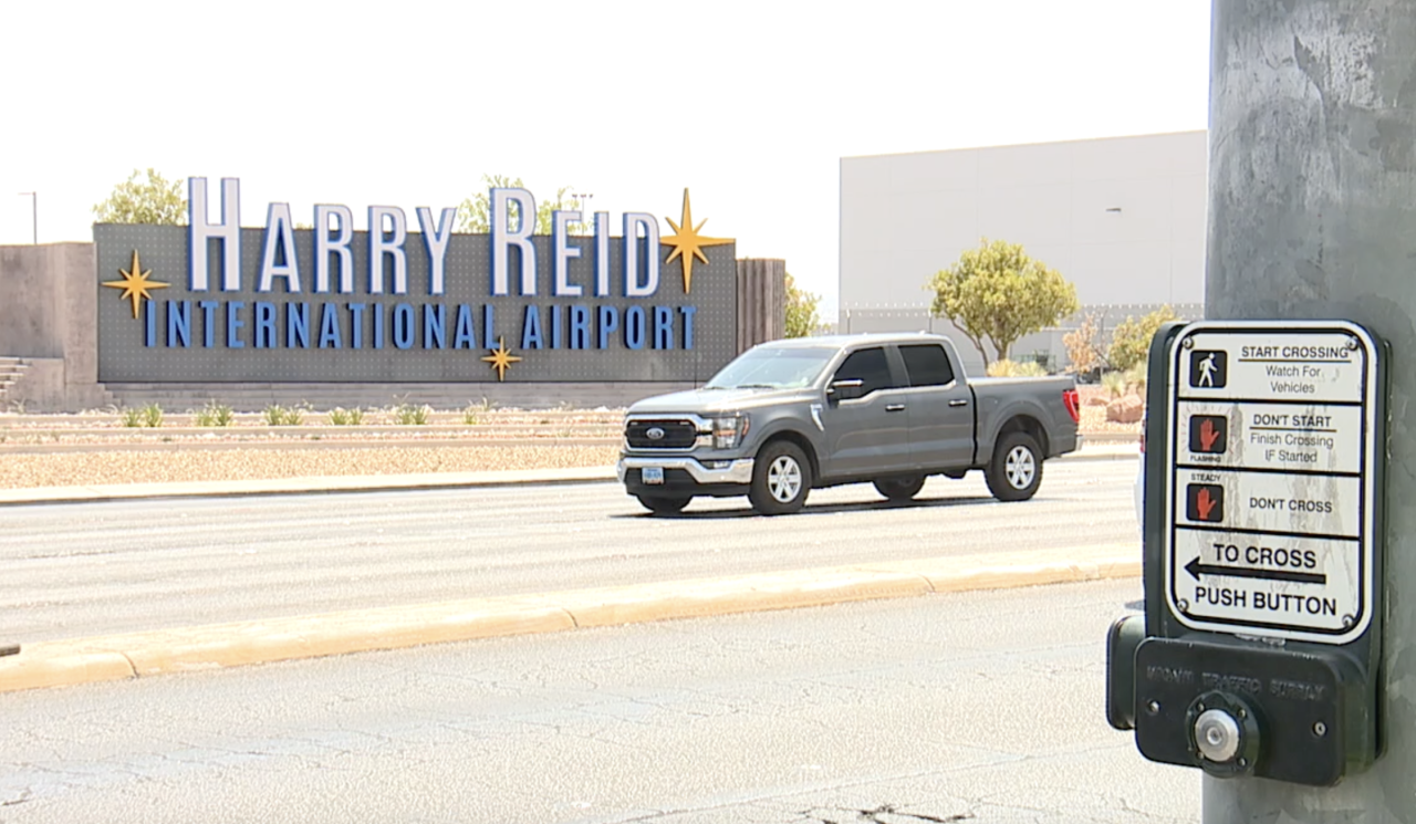 Harry Reid International Airport sign