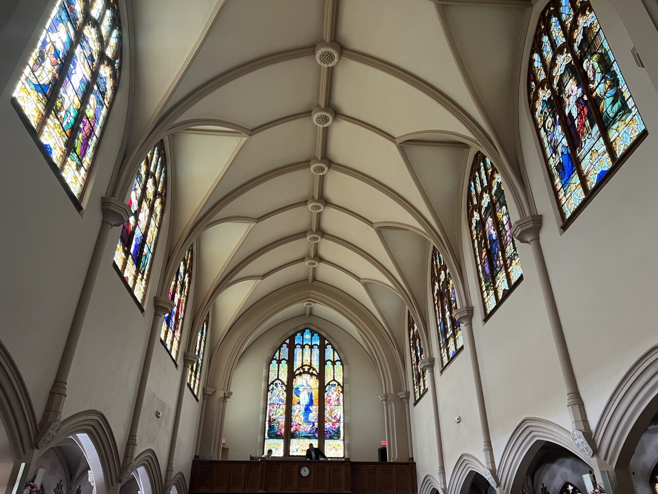 St Patrick stained glass windows