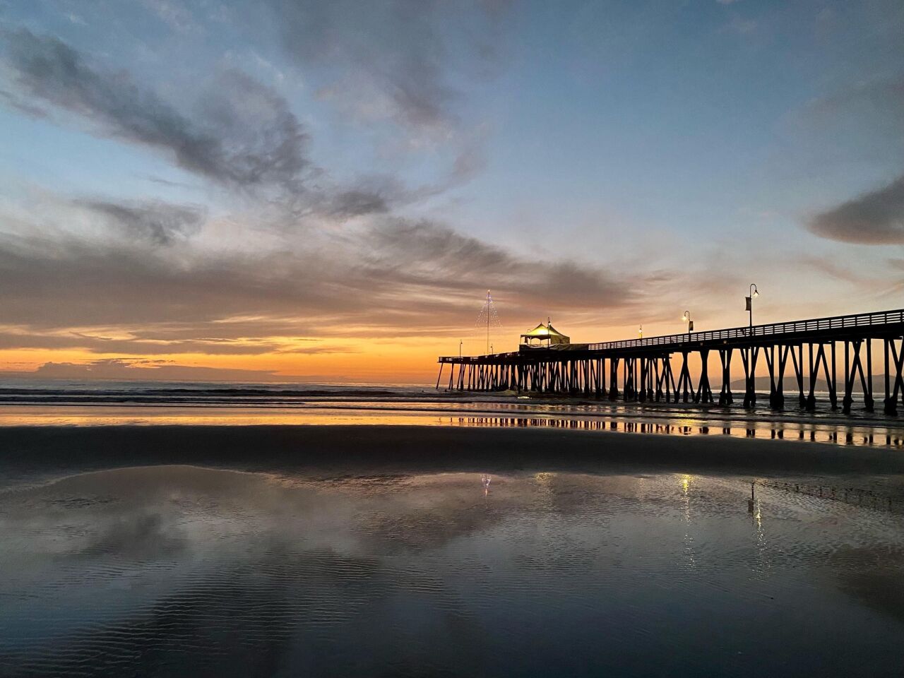 Sunset at Pismo Pier
