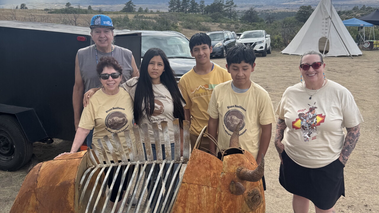  Help find stolen 'Bison Resilience' sculpture made by Native youth