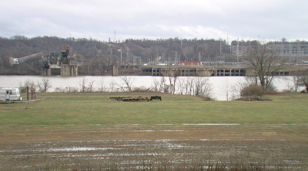 Former Beckjord coal plant site near New Richmond on Jan. 27, 2023.