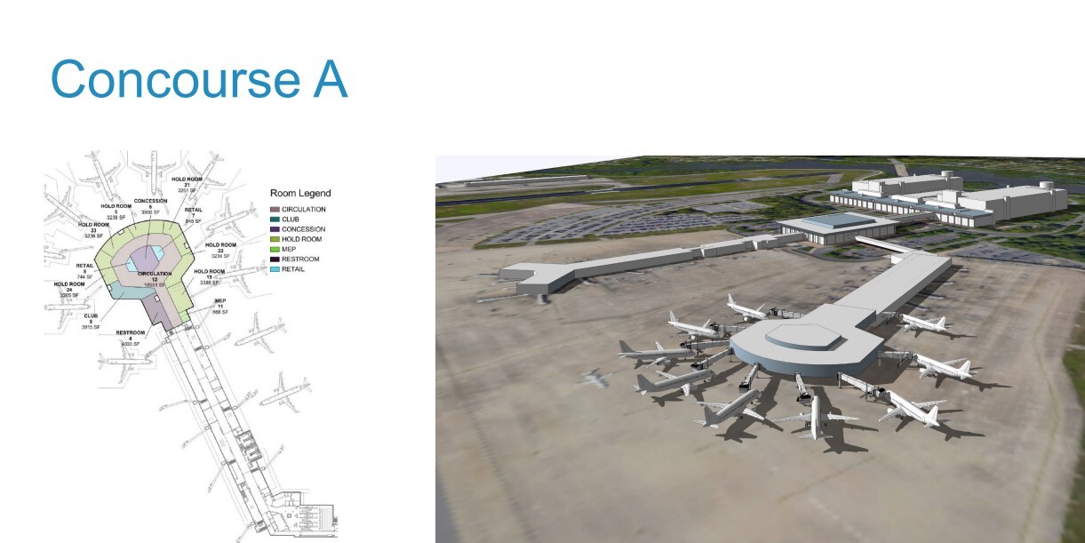 concourse A expansion Norfolk Airport